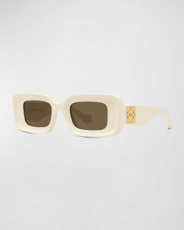 Anagram Beveled Acetate Rectangle Sunglasses